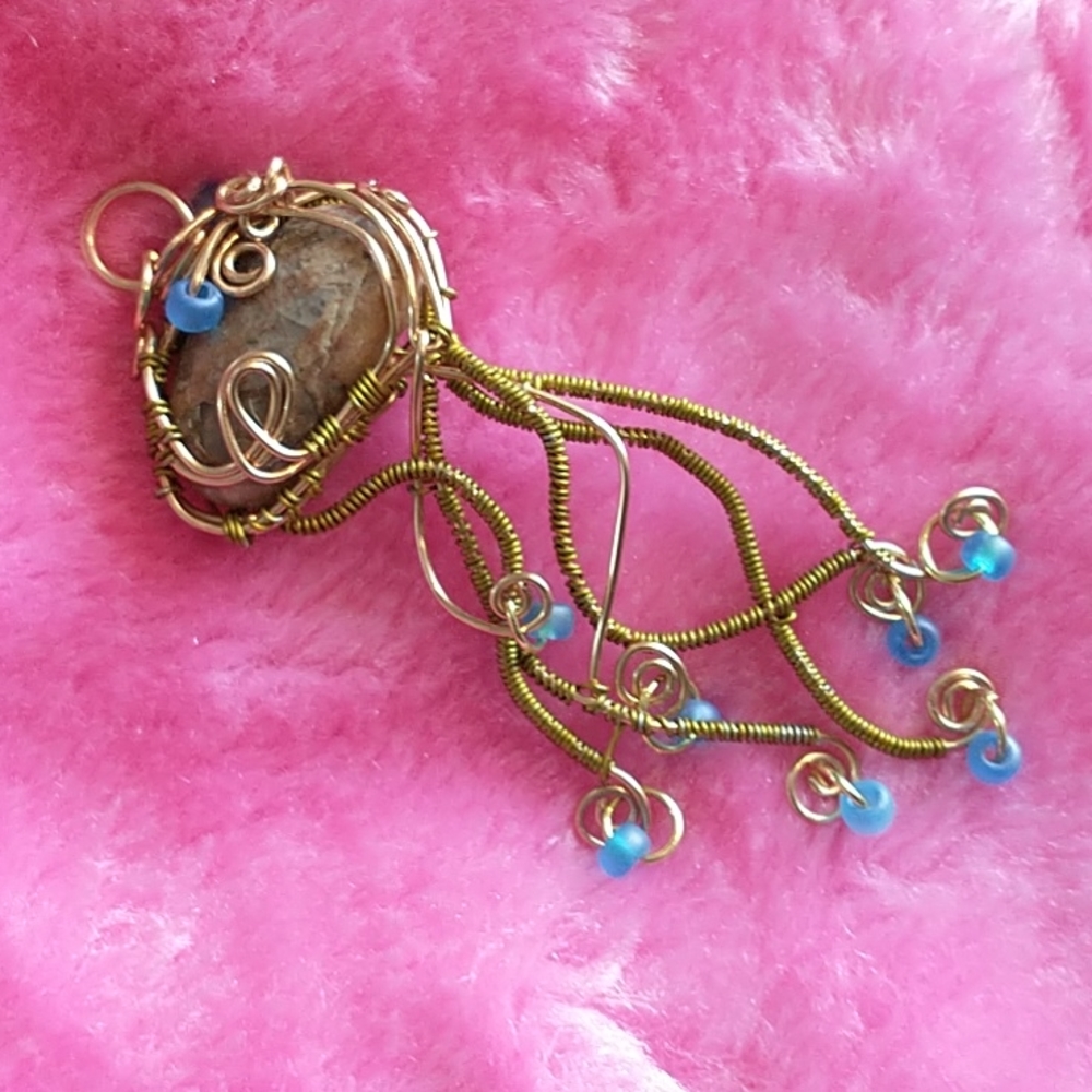 NWT Handcrafted Squid 🐙 Pendant